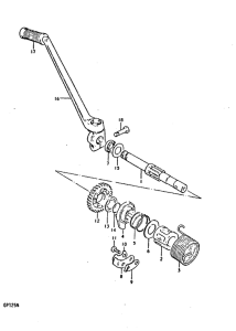 GP125 Ножной стартер