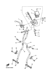 XJR1300 フロントマスタシリンダ