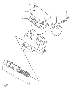GSX600 Передний тормозной цилиндр