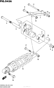AN400 (ABS) Втулки заднего рычага
