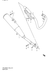 DR-Z250 Muffler comp