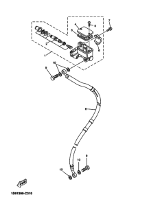 DT125RE Передний тормозной цилиндр