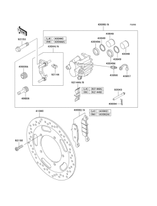 VN1600 Передний тормоз