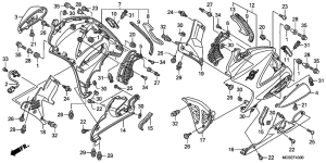 ST1300 Нижний обтекатель
