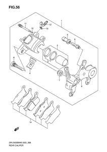 DR-Z400 Задний суппорт