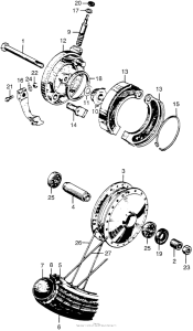 PC50 Переднее колесо