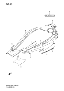 AN400 (ABS) Обтекатель задний