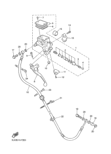 XJR1300 Передний торм. цилиндр 2