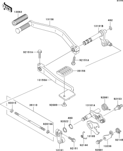 VN1500 Gear change mechanism(r1-r3)