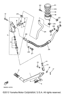 FZR600RH Задний торм цилиндр
