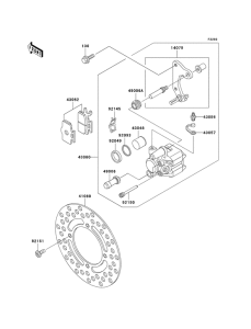 KX65 Передний суппорт