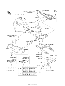KL650 Боковые обтекатели