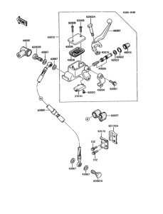 KMX125 Главный тормозной цилиндр