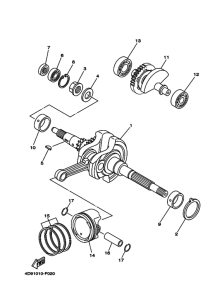 YP250 クランクシヤフト & ピストン