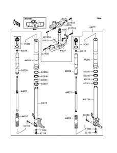 ZX600 Передняя вилка