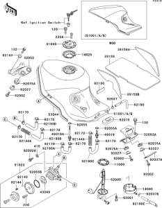 ZX1100 Fuel tank(1 / 2)(zx1100-d5)