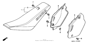 CR80RB Сиденье