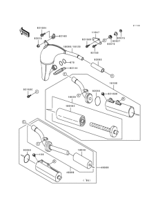KX100 Muffler comp