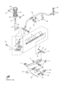 YZF-R6 Задний торм цилиндр