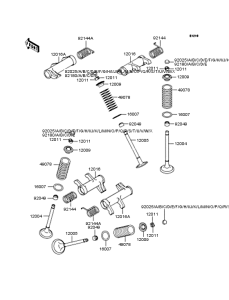 VN400 Rocker arms / valves