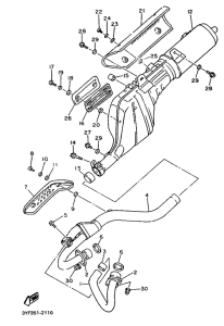 XTZ660 Выхлопная система