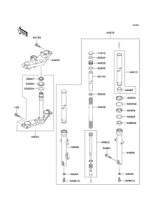 ER500 Вилка передней оси