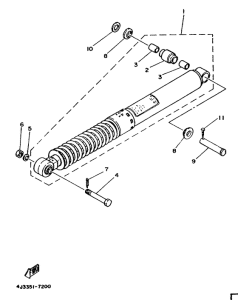 DT125MX Задняя подвеска