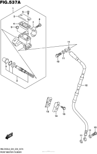 RM-Z450 Главный тормозной цилиндр