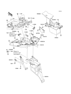 KLE650 Заднее крыло