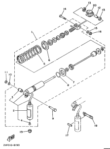 YZ80B Задняя подвеска