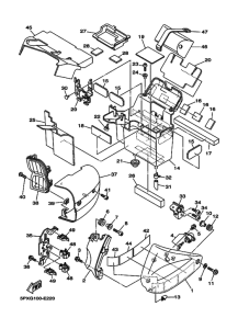 XV1700PC XV17PCW Боковая крышка