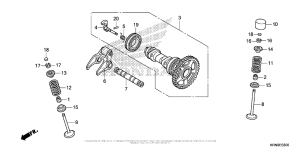  Распределительный вал и клапана