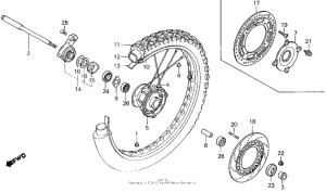  Переднее колесо