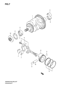AN650 (ABS) Вал коленчатый