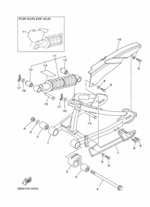 TTR110E Задний рычаг и подвеска