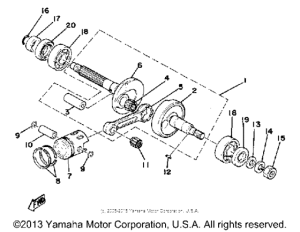 LB50PG Коленвал,поршни
