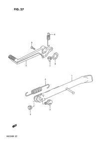 RG125 Подножки