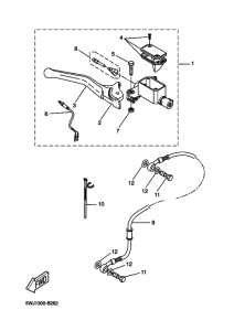 YQ50L Передний тормозной цилиндр