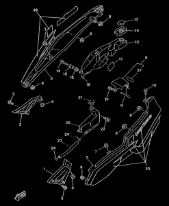 TZR50 - couvercle lateral