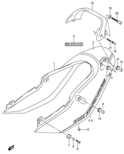 GSF1200S Обтекатель сидения