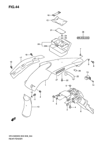 DR-Z400 Заднее крыло