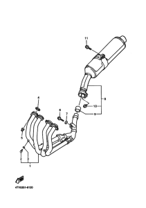 YZF600R YZF600RP Выхлоп