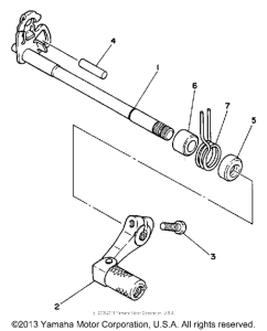 WR500ZD Вал переключения