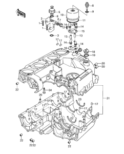 KZ1000 Crankcase / breather cover