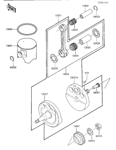 KX500 Crankshaft / piston