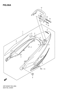 GSF1250S (ABS) Обтекатель сидения