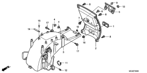 GL1800 (ABS) Заднее крыло