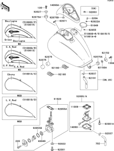 VN1500 Fuel tank(1 / 4)