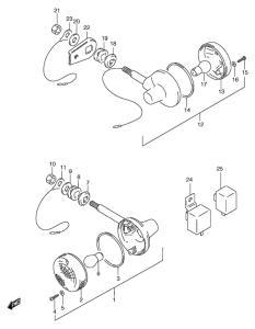 GS125 Поворотники