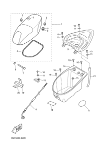 XN125 Сиденье